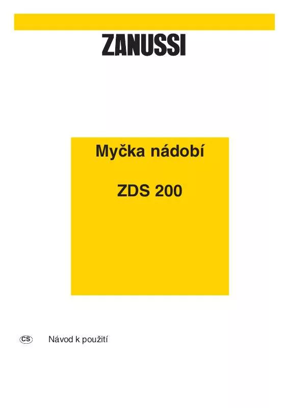 Mode d'emploi ZANUSSI ZDS200