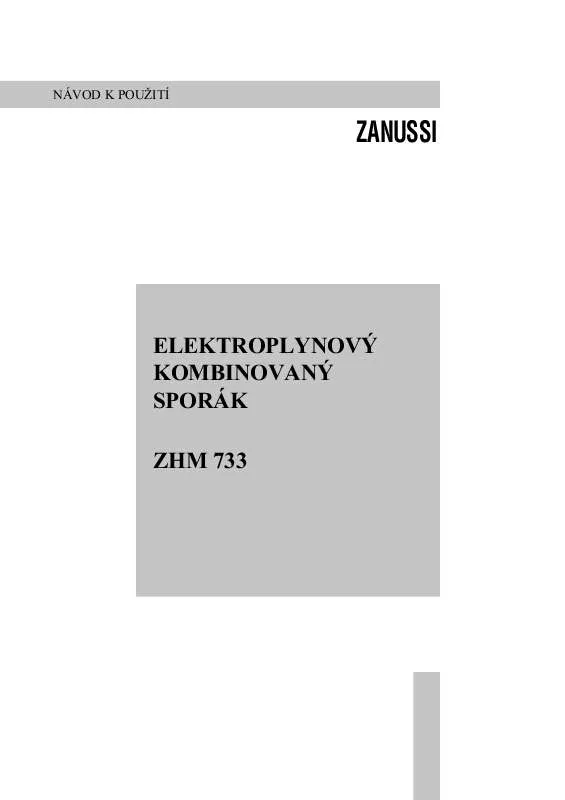 Mode d'emploi ZANUSSI ZHM733IX