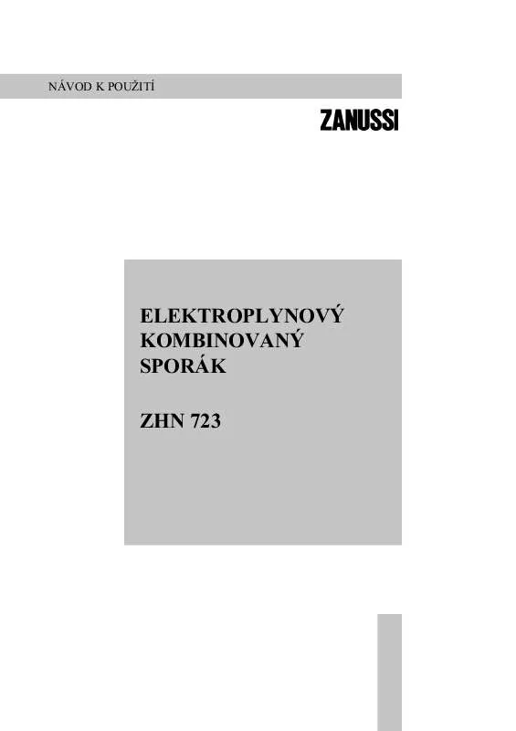 Mode d'emploi ZANUSSI ZHN723IW