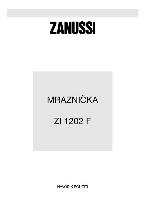 Mode d'emploi ZANUSSI ZI1202F