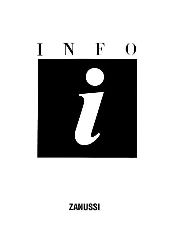 Mode d'emploi ZANUSSI ZI1600