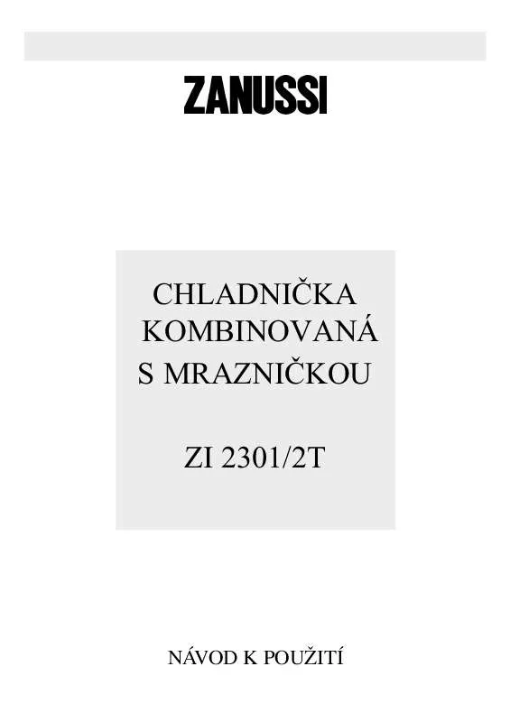 Mode d'emploi ZANUSSI ZI2301/2T