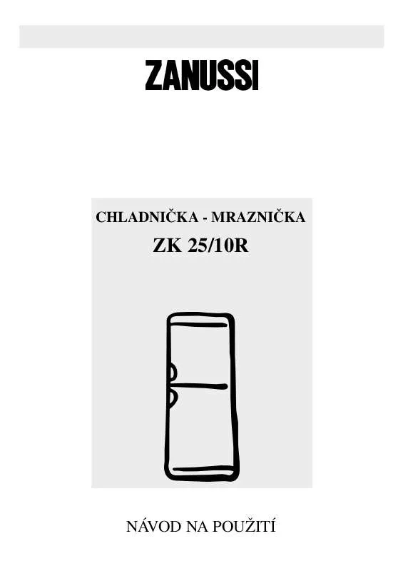Mode d'emploi ZANUSSI ZK25/10R