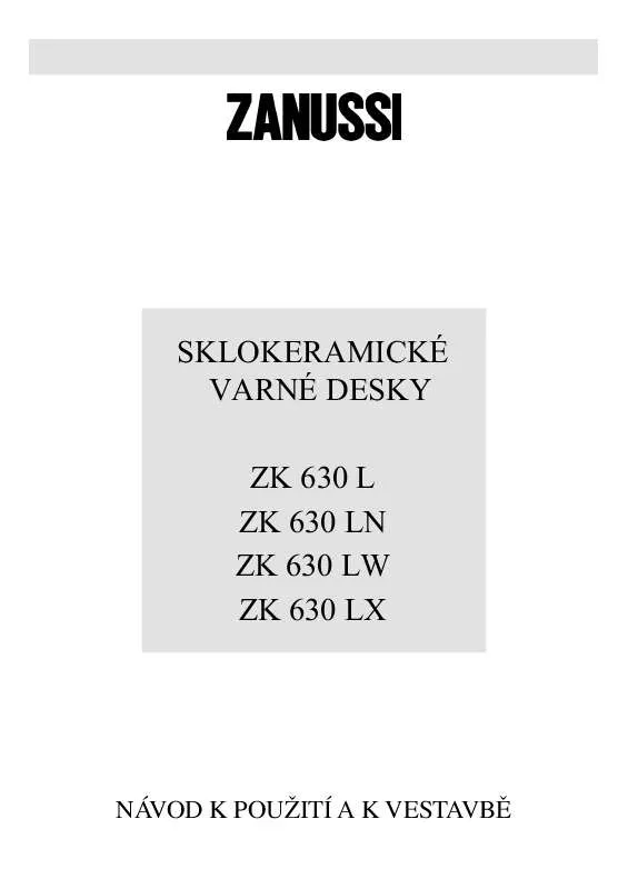 Mode d'emploi ZANUSSI ZK630L