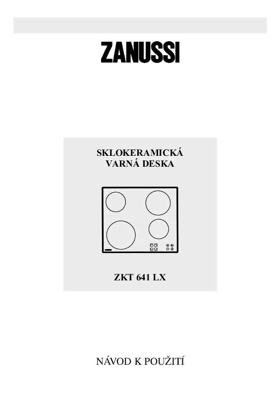 Mode d'emploi ZANUSSI ZKT641LX