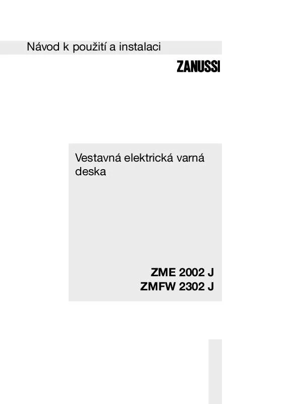 Mode d'emploi ZANUSSI ZMFW2302J