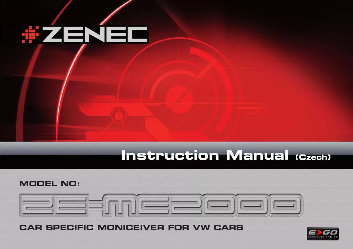 Mode d'emploi ZENEC ZE-MC2000