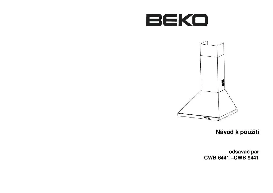 Mode d'emploi BEKO CWB 9441