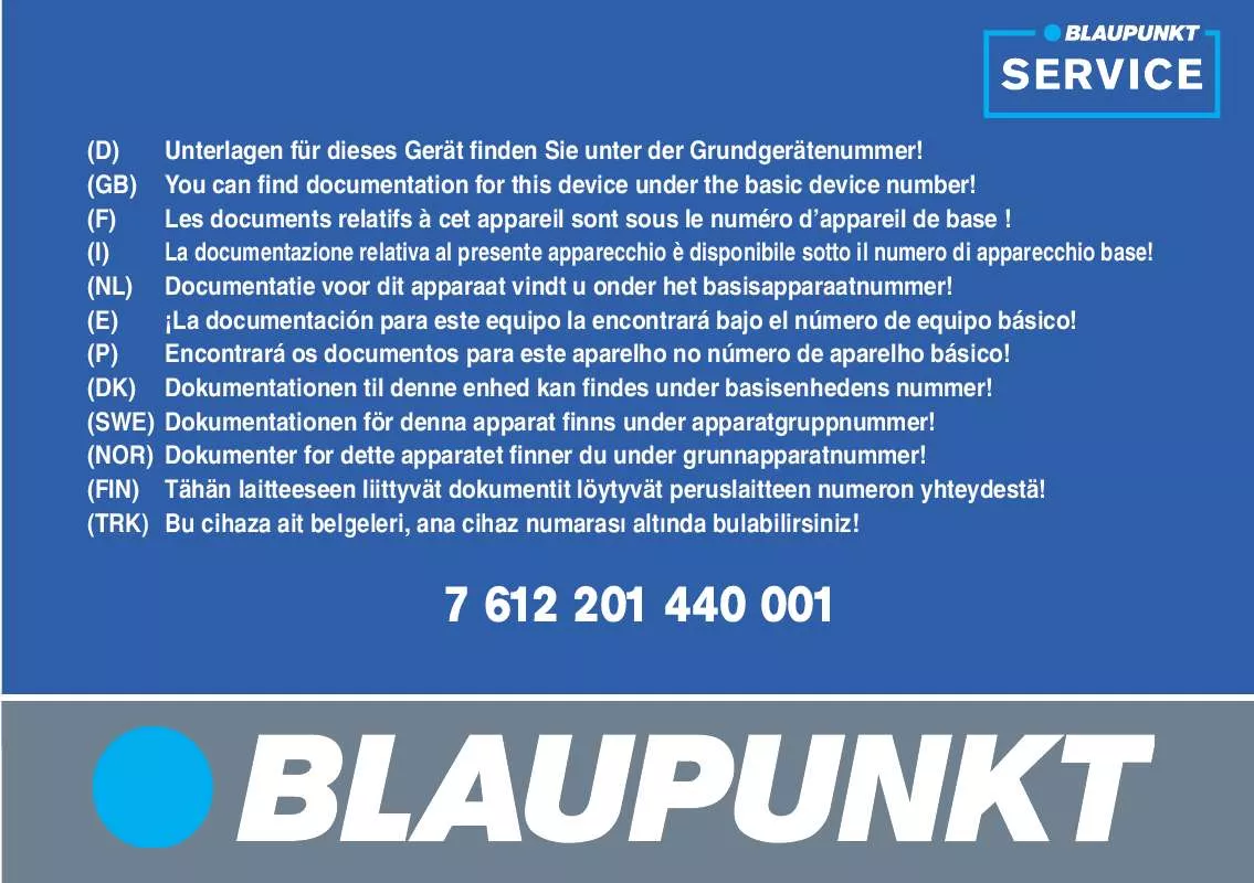 Mode d'emploi BLAUPUNKT LUCCA 3.5 EEU