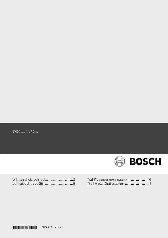 Mode d'emploi BOSCH NVF645H15E