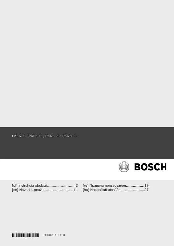 Mode d'emploi BOSCH PKN811E14E