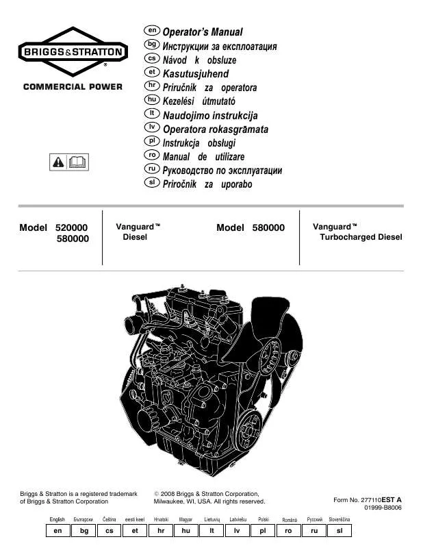 Mode d'emploi BRIGGS & STRATTON 432447