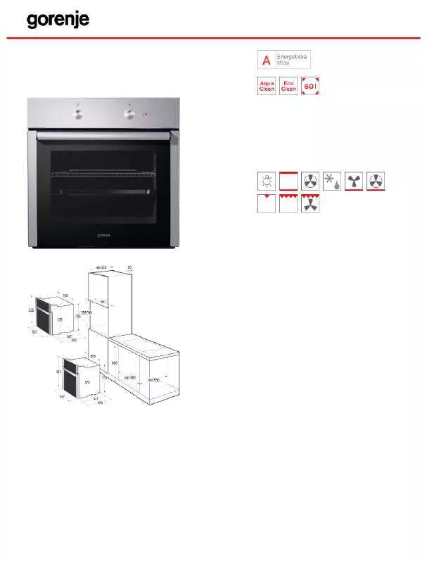 Mode d'emploi GORENJE BO7122AX