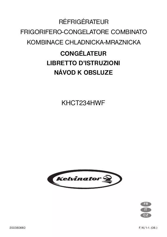 Mode d'emploi KELVINATOR KHCT234HWF