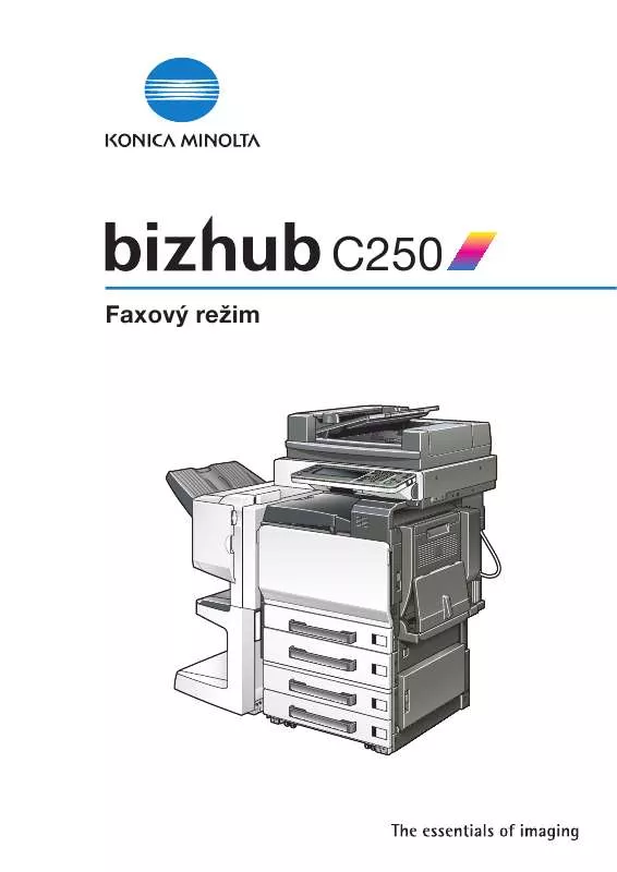 Mode d'emploi KONICA MINOLTA BIZHUB C252