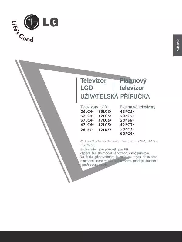 Mode d'emploi LG 50PC35-ZC