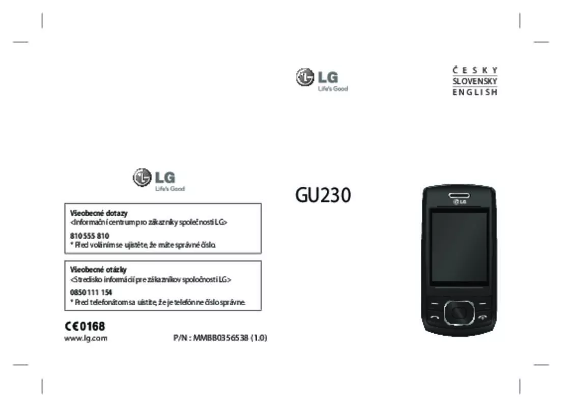 Mode d'emploi LG GU230