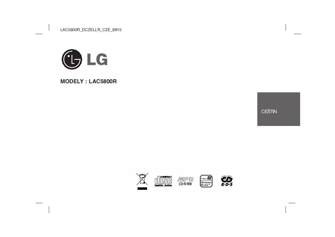 Mode d'emploi LG LAC-5800R