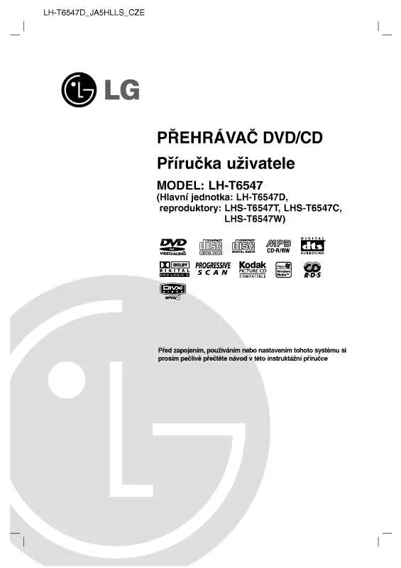 Mode d'emploi LG LH-T6547D