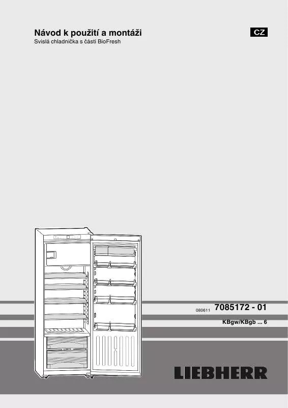 Mode d'emploi LIEBHERR KBGB 3864