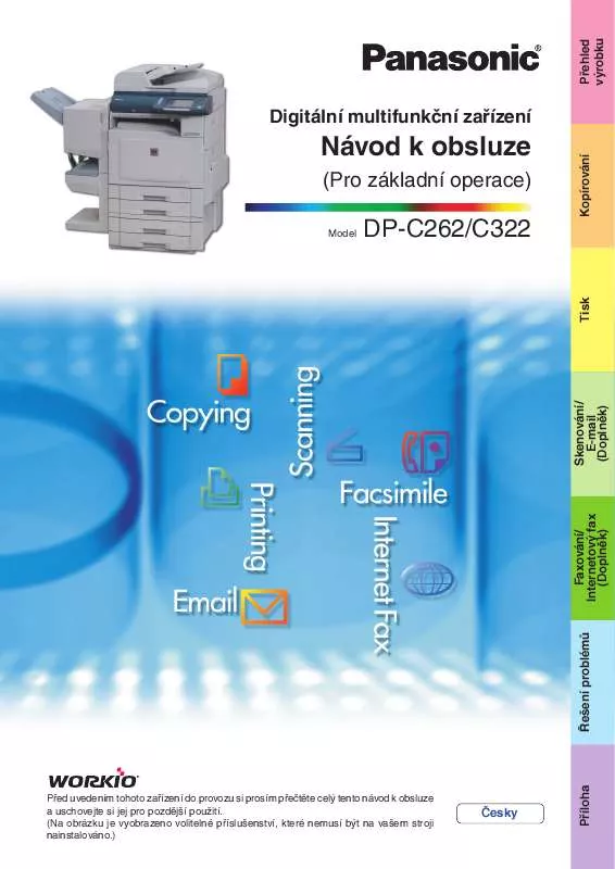 Mode d'emploi PANASONIC DPC322