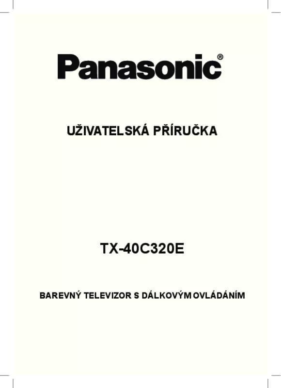 Mode d'emploi PANASONIC TX-40C320E