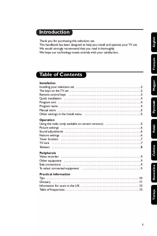 Mode d'emploi PHILIPS 14PT2002