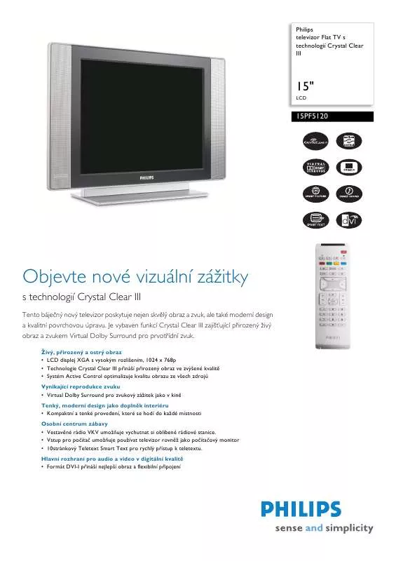 Mode d'emploi PHILIPS 15PF5120