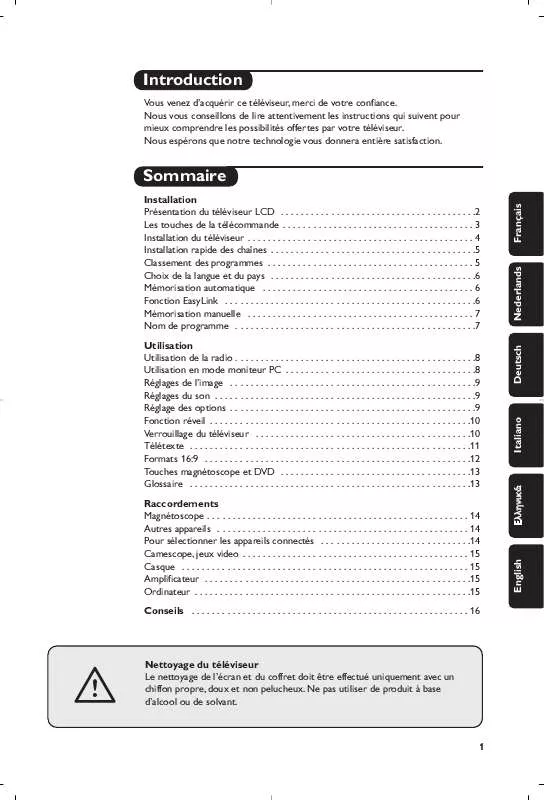 Mode d'emploi PHILIPS 17PF9945