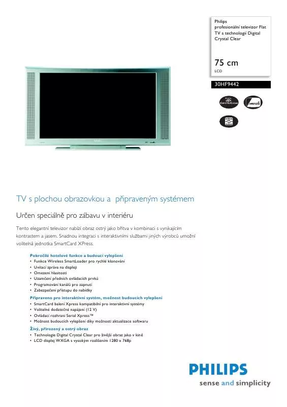 Mode d'emploi PHILIPS 30HF9442