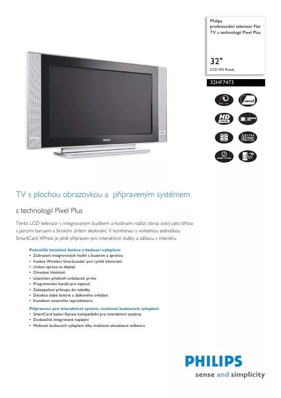 Mode d'emploi PHILIPS 32HF7473