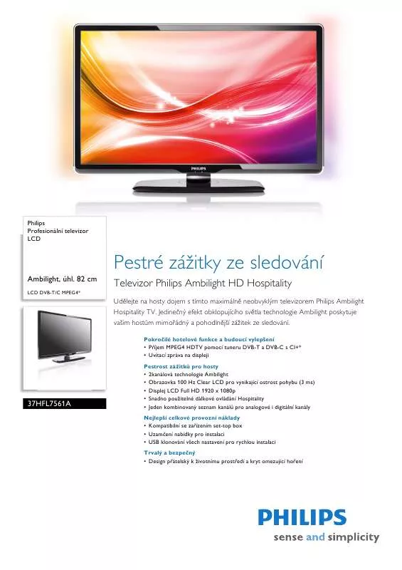 Mode d'emploi PHILIPS 37HFL7561A