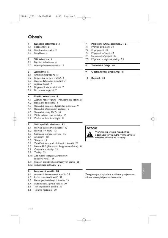 Mode d'emploi PHILIPS 37PFL9632D