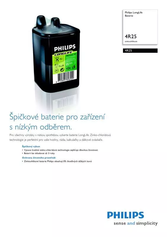 Mode d'emploi PHILIPS 4R25