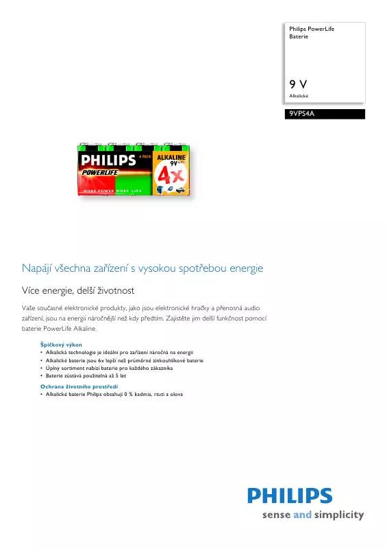 Mode d'emploi PHILIPS 9VPS4A