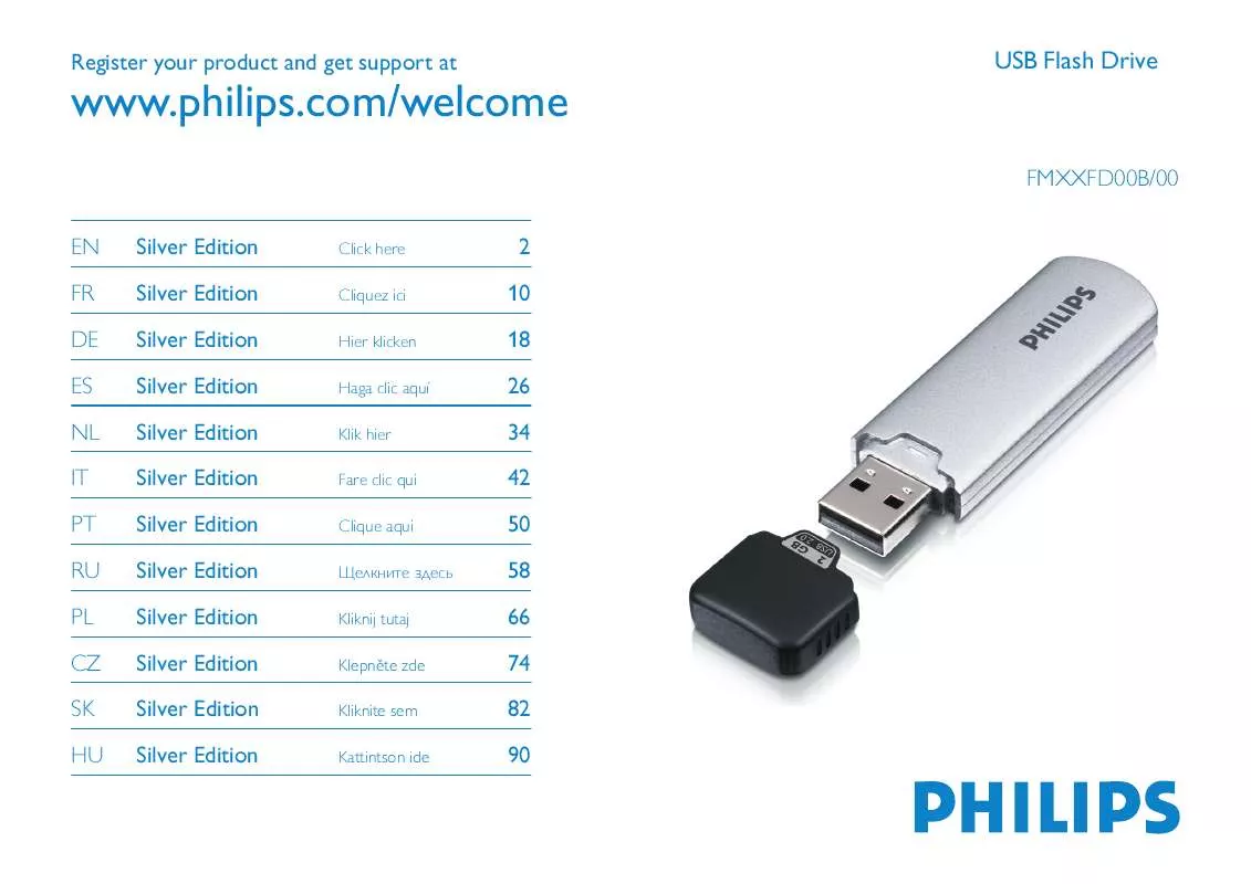 Mode d'emploi PHILIPS FM08FD00B