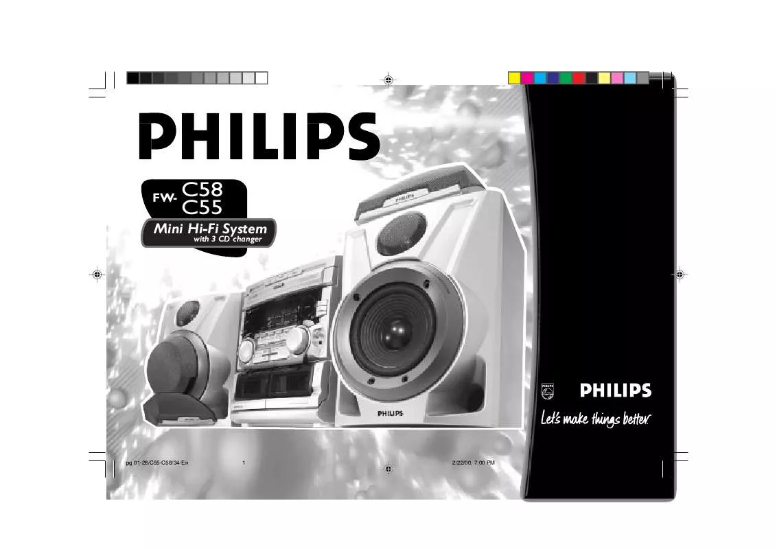 Mode d'emploi PHILIPS FW-C58