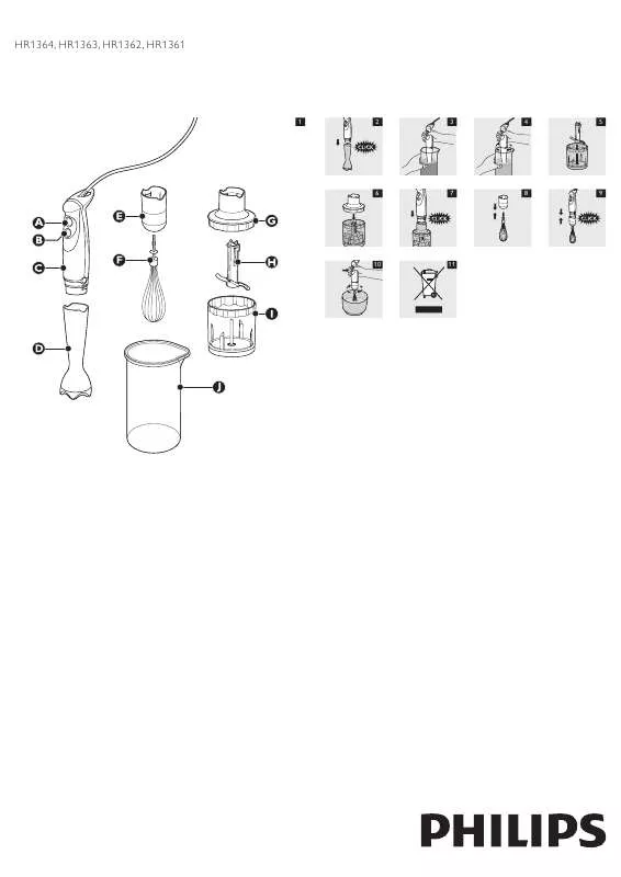 Mode d'emploi PHILIPS HR1361