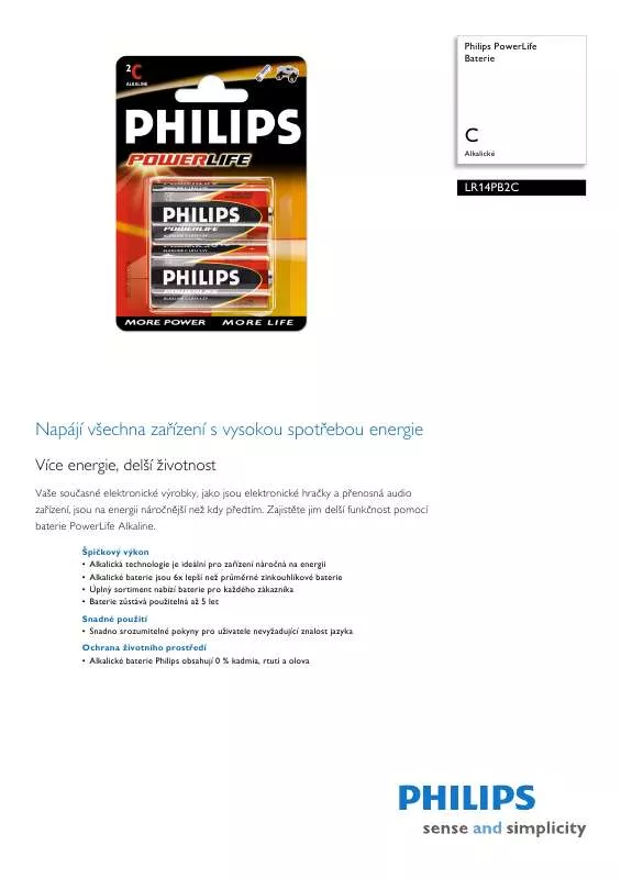 Mode d'emploi PHILIPS LR14PB2C