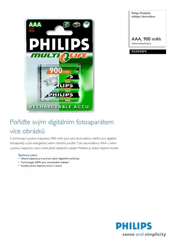 Mode d'emploi PHILIPS R03R90P4