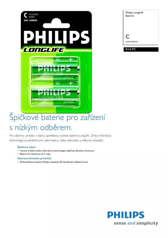 Mode d'emploi PHILIPS R14-P2