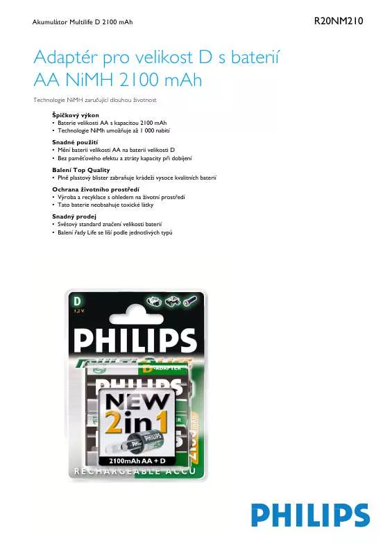 Mode d'emploi PHILIPS R20NM210