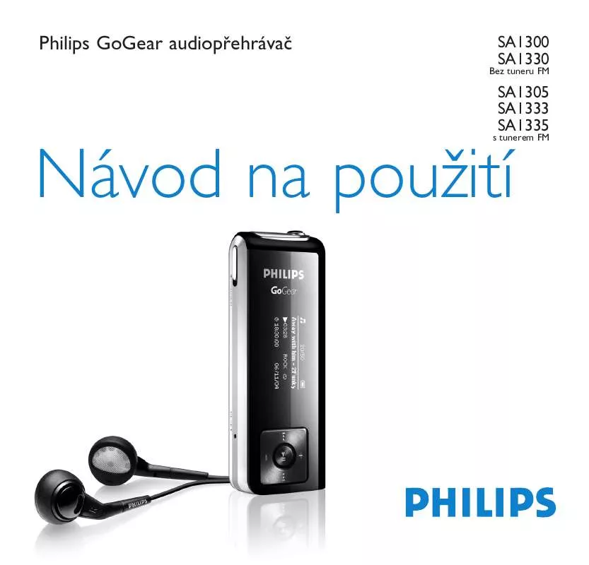 Mode d'emploi PHILIPS SA1305