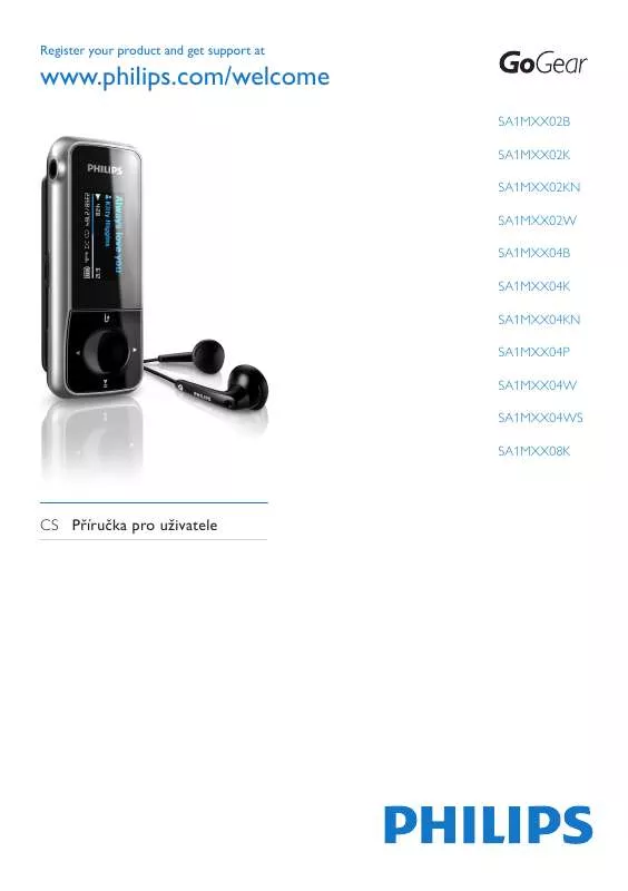 Mode d'emploi PHILIPS SA1MXX08K