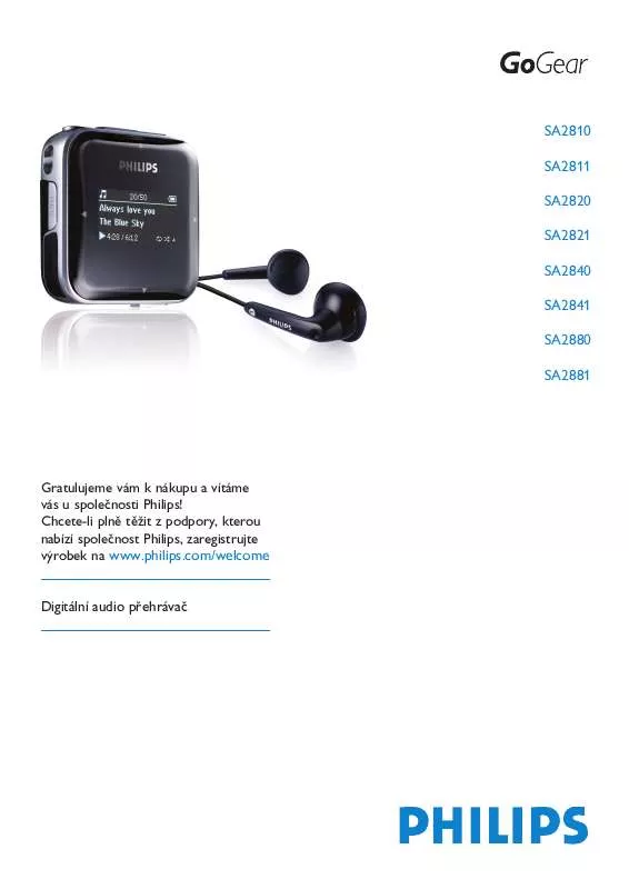 Mode d'emploi PHILIPS SA2840