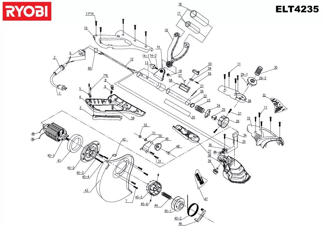 Mode d'emploi RYOBI ELT4235