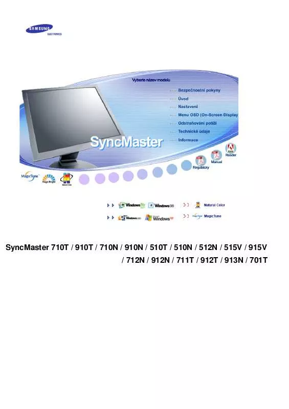 Mode d'emploi SAMSUNG SYNCMASTER 710T