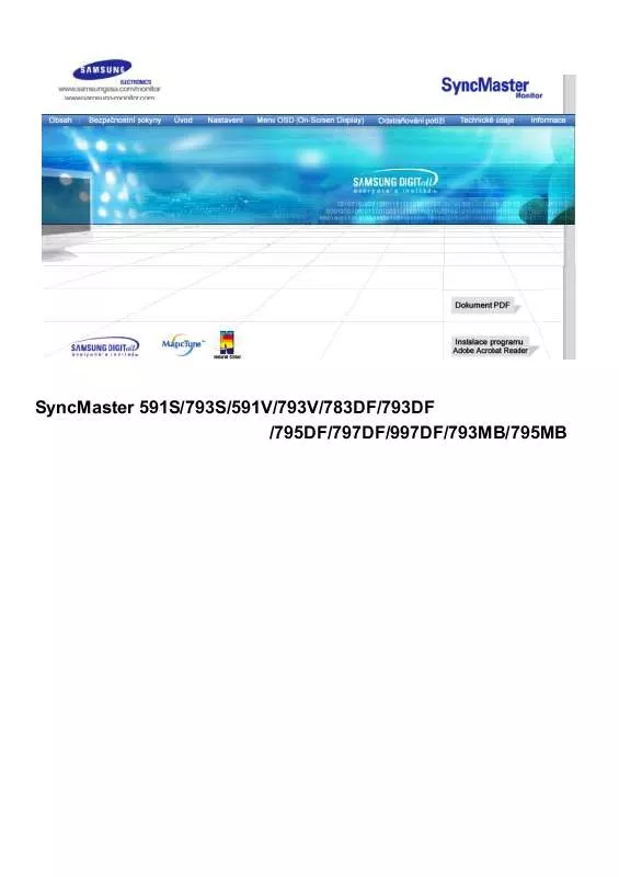 Mode d'emploi SAMSUNG SYNCMASTER 793DF