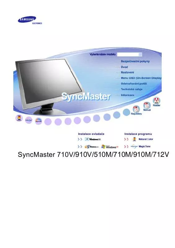 Mode d'emploi SAMSUNG SYNCMASTER 910M