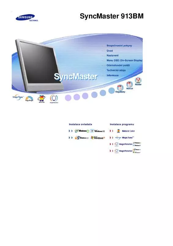 Mode d'emploi SAMSUNG SYNCMASTER 913BM